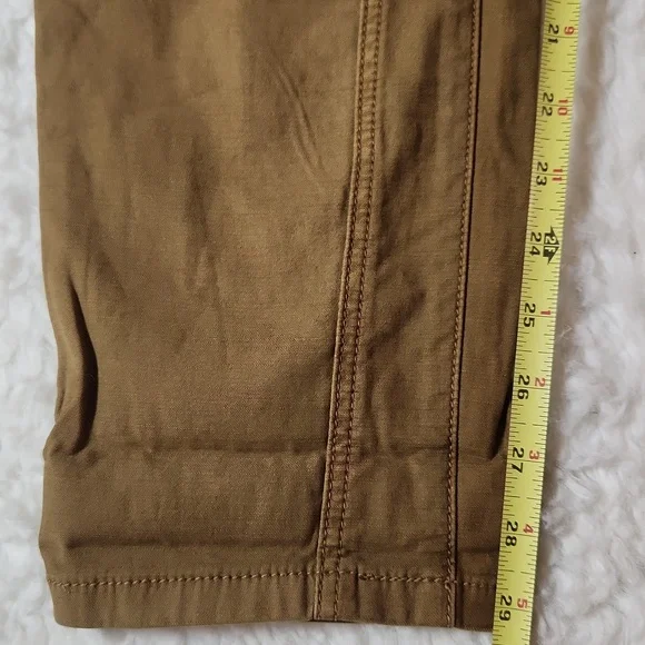 New Anthropologie Pilcro The Wanderer  Low Rise Pants Sz 25 Khaki/Sand - Picture 15 of 16